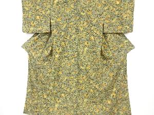 リサイクル　花更紗模様小紋着物